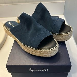 Nib splendid espadrilles, navy, 7b, retail $100
